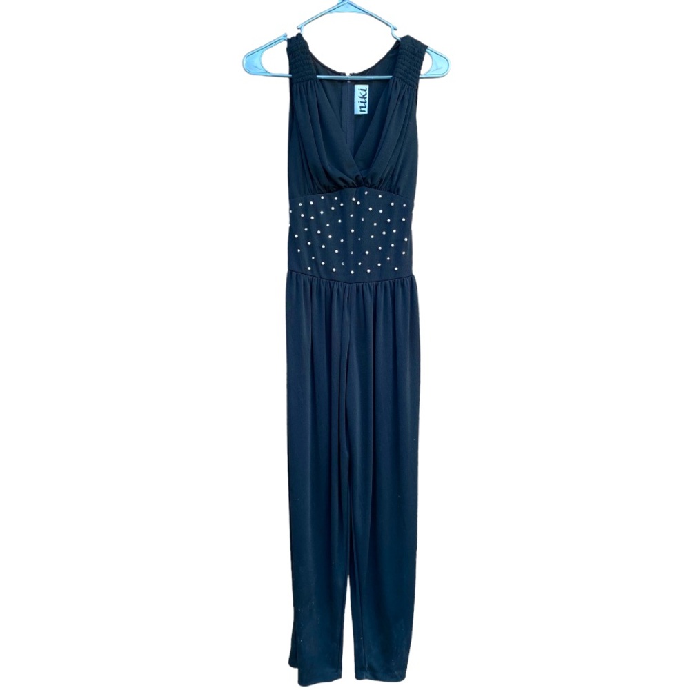 Vintage Niki Jumpsuit with Rhinestones and Pearls